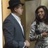 Lucious (Terrence Howard) and Cookie (Taraji P. Henson) talk in the Empire Enterprises building during the season premiere. Photo courtesy of FOX.
