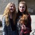 Freshman Serenity Mitchell and Maddie Worley, dressed up in 90's grunge for decade day.