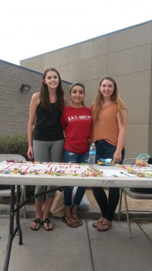 Amy Ponce, Jessica Hollock and Taylor Clover, present RLR at Club Rush.