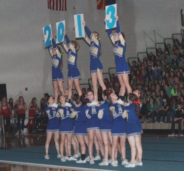 cheerleaders cheer for 2013