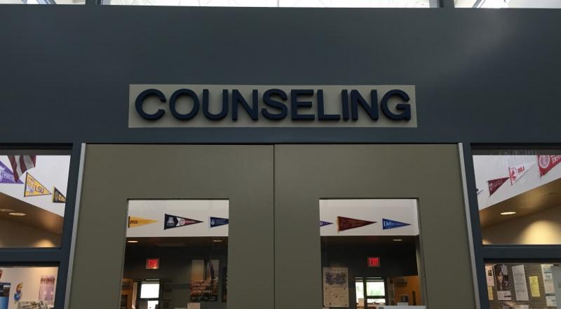 The counseling doors stand tall and welcoming for any student in need of help.