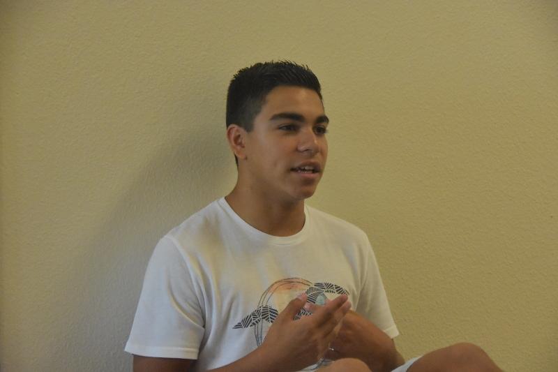 Adrian Garcia, freshman, is excited for this year.