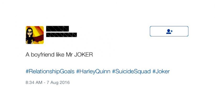 Suicide Squad fans mix up abuse with #RelationshipGoals