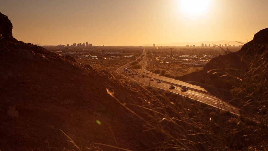 Photo+courtesy+of+Video+Blocks+user+Clippn.+A+screencap+from+the+timelapse+of+an+Arizona+sunset+taken+above+a+highway.