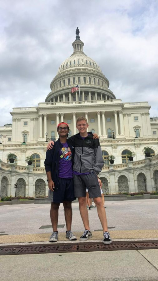 Rohit Kalluri, senior, and Chase Toncheff, senior, tour Washington as they compete for OHS