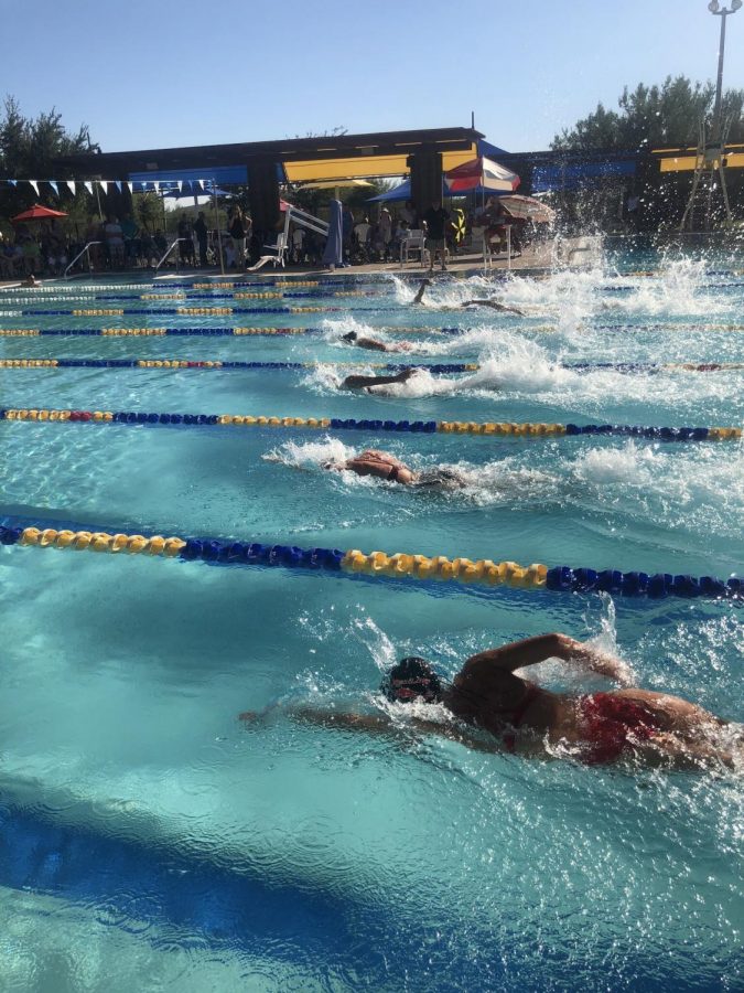 OHS, Boulder Creek and Mountain Ridge gather together at Anthem Community Center for a meet.