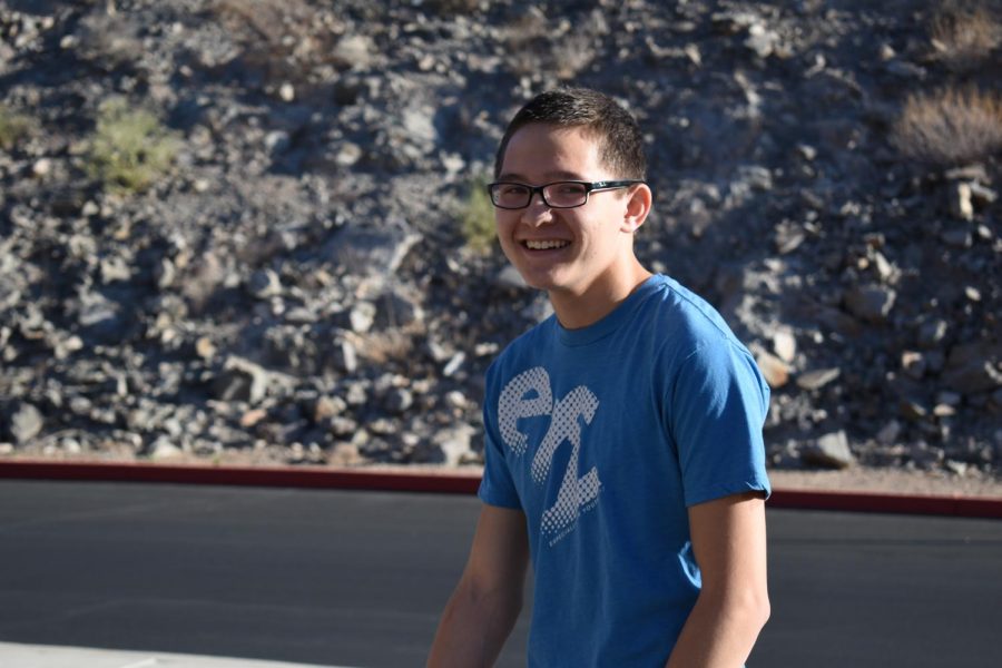 Co-captain Matt Toole, senior, poses for a picture outside before the auditions.