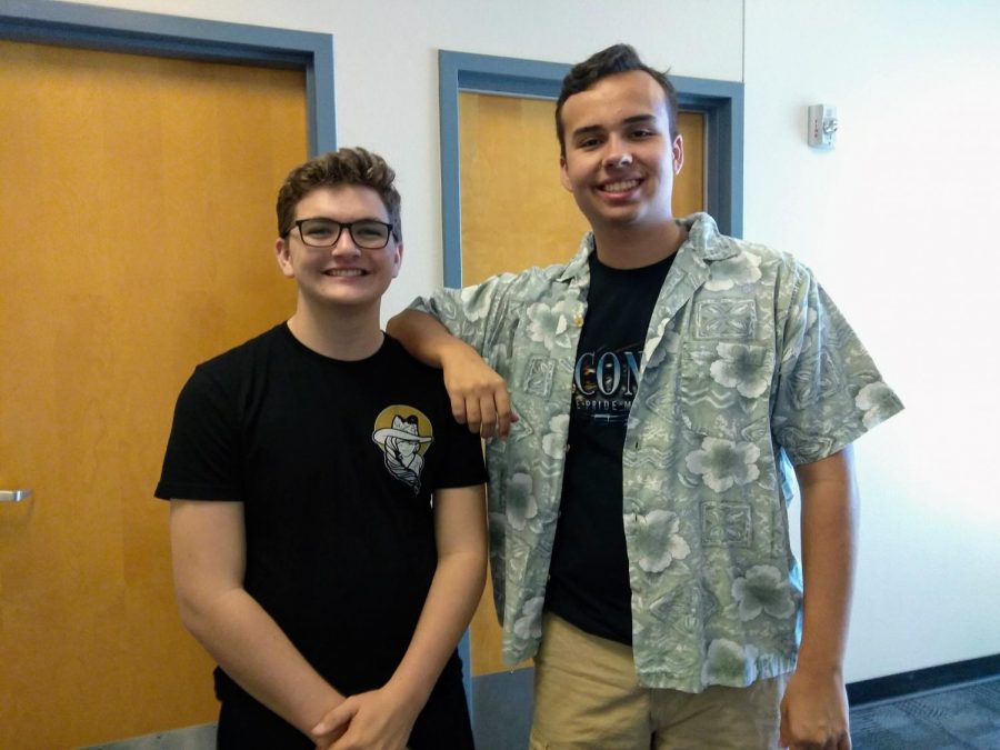 Sean McCormick (left) and Andrew Barrantes (right), juniors, are co-founders of OHS Esports club.