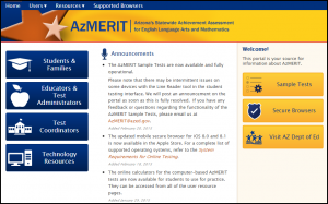 Students have to opportunity to use AzMERIT to raise their course grades.


