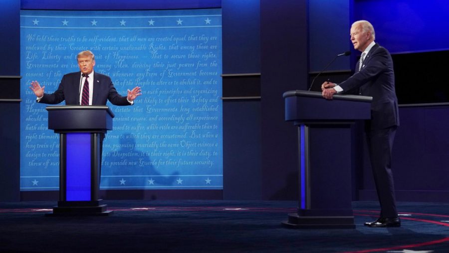 Donald Trump takes on Joe Biden in the first presidential debate