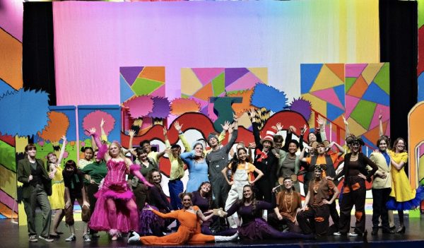 The cast of Seussical is hard at work, striving to make their performance fun-filled and spectacular. 