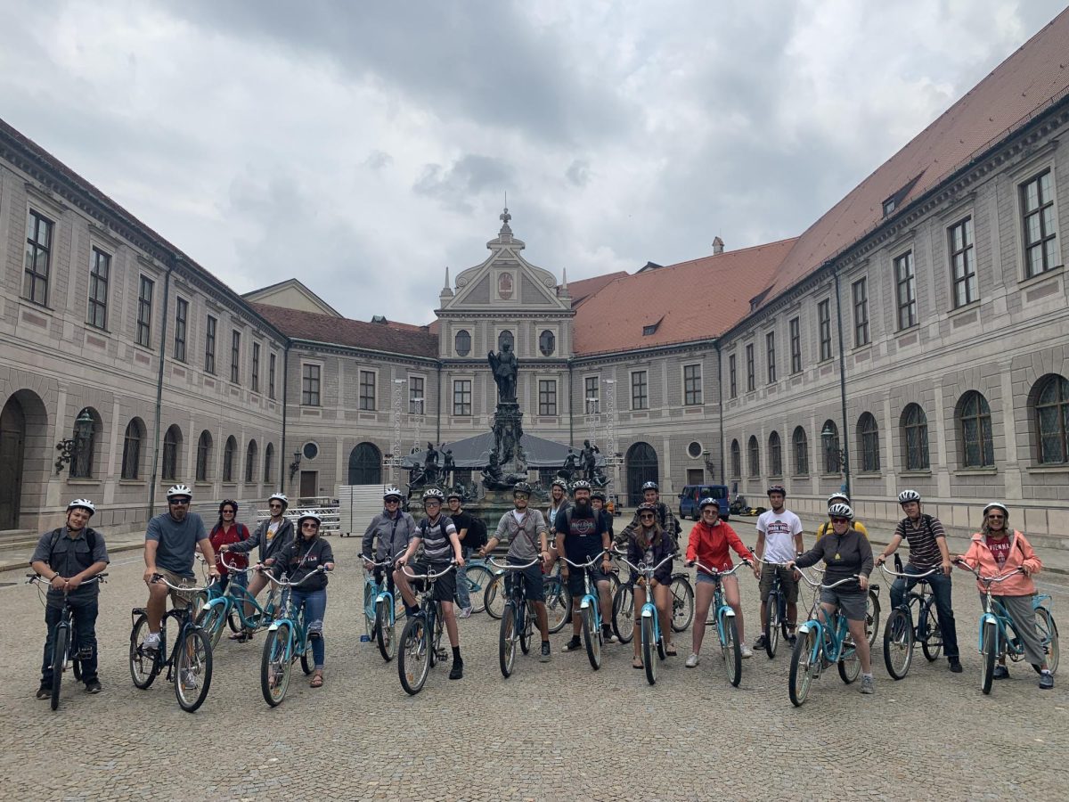 The World Travel Club rides bikes to explore Germany.