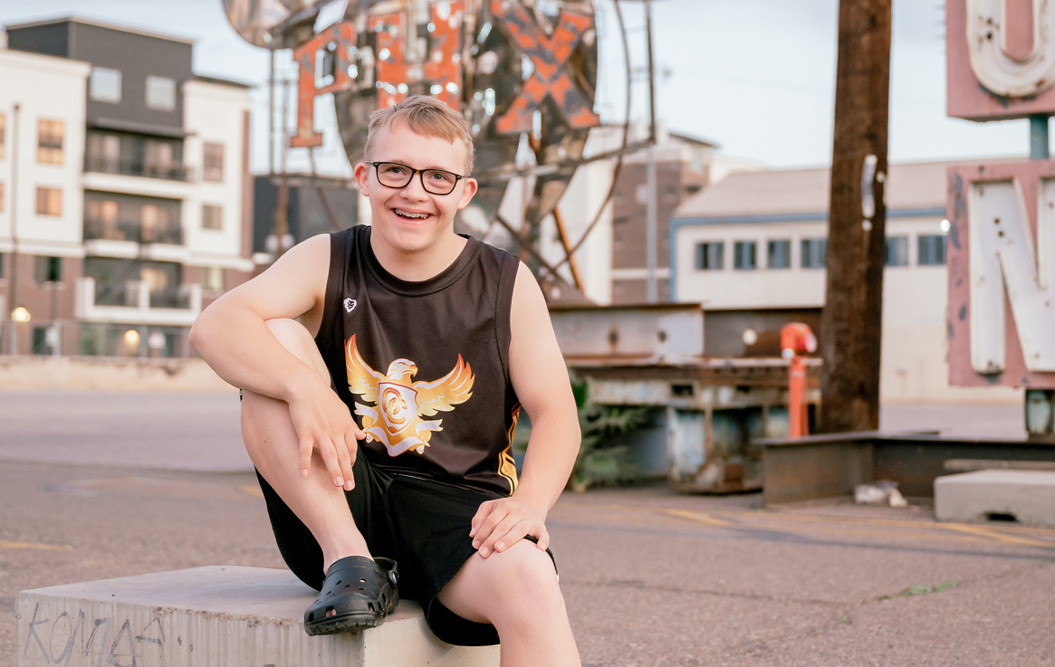 Jackson Hileman, senior, brightens everyone's day with his smile